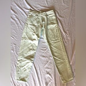 Levi’s mint green high rise straight leg jeans size 28